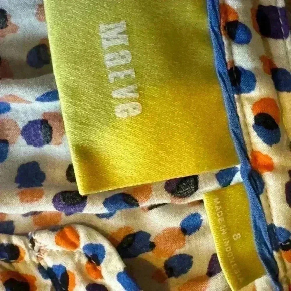 Maeve Anthropologie Emma Polka Dot Tank Top size 8 - Picture 11 of 12